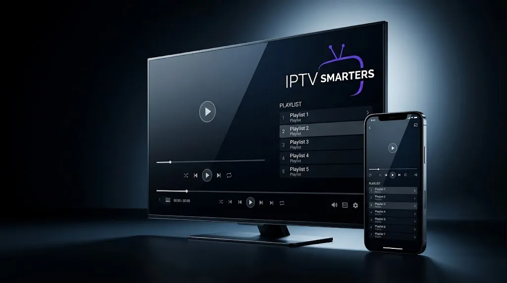 IPTV Smarters official logo and Smarters Pro player