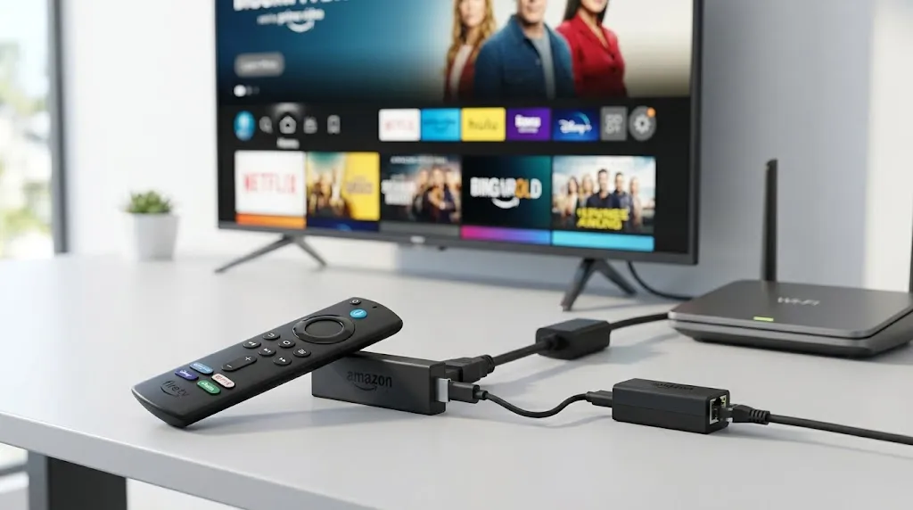 IPTV buffering on Firestick with Wi-Fi and Ethernet setup