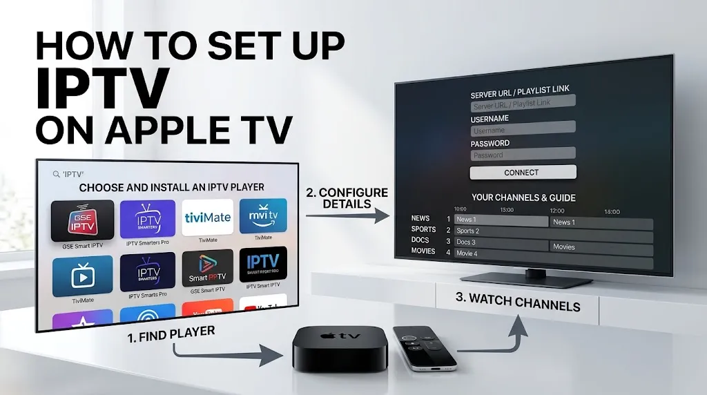 How to set up IPTV on Apple TV with an IPTV player